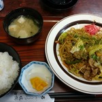 ドライブイン加茂 - 焼きそば定食