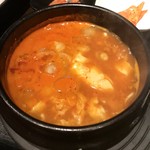 KOREAN DINING 長寿韓酒房 - 純豆腐チゲAセット  950円