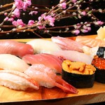 Twelve pieces of fresh Sushi