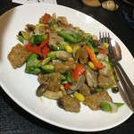 中国精進料理 凛林 - 牛ロース肉と冬野菜炒め