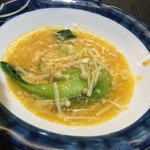 中国精進料理 凛林 - 青梗菜の上海蟹味噌あんかけ