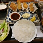 牡蠣ツ端 - 牡蠣フライ定食