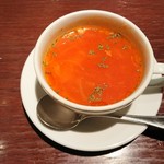 ハンバーグ&ステーキ 芝浦 - Sセットのスープ