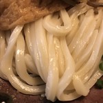 せんや - きんぴら肉うどん（つけ）の麺