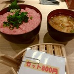 廻鮮魚廣水産 - 【2018.3.14(水)】ねぎとろ丼(並盛)800円