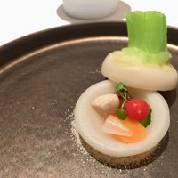 レストランエール - シェフのおまかせコース　ディナー　8,000円：バーニャカウダー（かぶ）