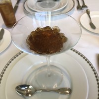 レストラン ヒロミチ - 紫芋のムースとコンソメジュレ