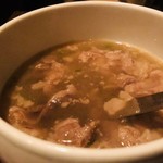 鳥みつ - 近江牛の塩煮込み（680円）