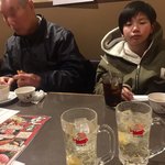 まぐろ丼　加一 - サービスドリンク（トリスハイボール）