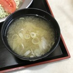Tagami - エビフライ定食 みそ汁