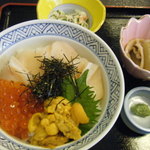 万作 はせがわ - 「三色丼」