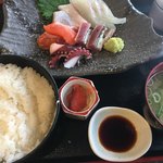 海酒 - 5種類のお造り定食(*´ω`*)ご飯L