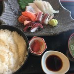 海酒 - 5種類のお造り定食(*´ω`*)