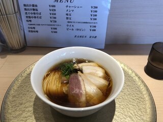 Ra Mena Ru Esukai - 鶏出汁醤油+チャーシュー