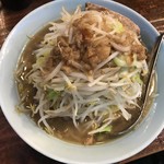 立川マシマシ - ミニラーメン（麺を豆腐に変更）750円（上から）