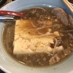 立川マシマシ - ミニラーメン（麺を豆腐に変更）豆腐一丁？