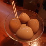 オカヤ食堂 - 復活！フランス鶉の味玉です。