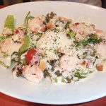 パスタの店　山猫軒 - 2011年6月限定メニューの海老のシーザーサラダ風冷製パスタ温玉のせです。