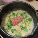 日本料理 晴山 - 30年3月　タラコと筍の焚き込み御飯
