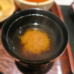 日本料理 晴山 - 30年3月　豆腐の赤出汁