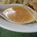 ラーメン二郎 - ちょいと混ぜてみる