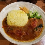 SPICY CURRY 魯珈 - 骨付きカシミールチリチキンカレー