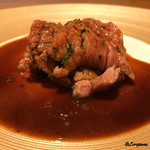 五十嵐 - 黒毛和牛の湯霜 スッポンソース