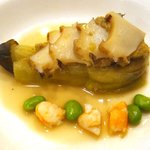 メゾン ドゥ アッシュ - (08/10)茄子と鮑の取り合わせ（ハーフポーション）