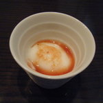 聖兆 - デザート(杏仁豆腐にフレッシュプルーンのソース)