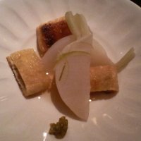 京懐石 美濃吉 そごう千葉店 - 月懐石「秋麗」先付 小かぶらふくませ 油揚げ 割だし 柚子こしょう