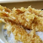 天丼 いもや - 最後はかりっとした天丼を頂く