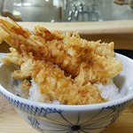 天丼 いもや - 最後のえび天丼はサイコー！