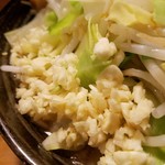 極太濁流ラーメン ら・けいこ - やっぱりニンニク♪