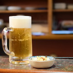 鳥しづ - 生ビール@480円