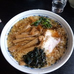 らあめん福楽 - メンマらあめん背脂追加