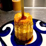 博多串焼き バッテンよかとぉ - 「とうもろこしの唐揚げ」(200円)。