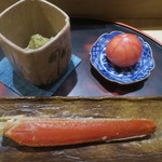お料理 佐藤 - 松葉蟹、若松のトマト