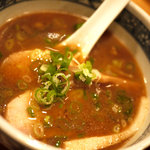 つけ麺（鯛だしつけ麺・平打ち麺）７５０円