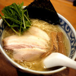 鯛だしそば・つけ麺　はなやま - 鯛だし塩そば（６５０円）極細麺