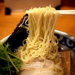 鯛だしそば・つけ麺　はなやま - 鯛だし塩そば（６５０円）極細麺