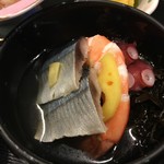 彩 - 鯖、海老、蛸、芽ひじきの酢の物