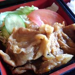 Nihachi Soba Ikki - スタミナセットの焼き肉アップ