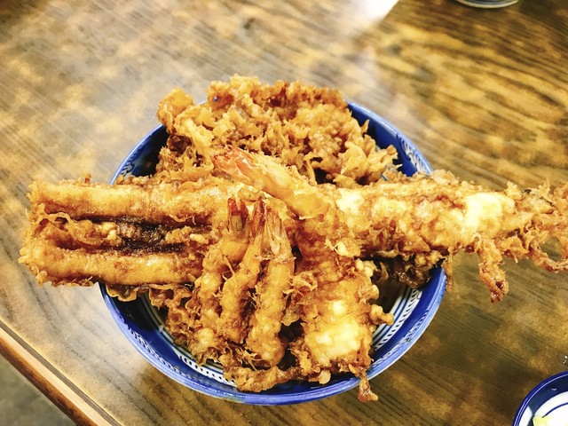 でっかい穴子と海老のごま油香る天丼 By お菊さん 天婦羅 多から家 たからや 浅草 つくばｅｘｐ 天ぷら 食べログ