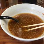 ラーメン二郎 - スープは濃い