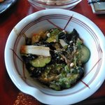 盛岡月が丘食堂 - おくらときゅうりの和え物