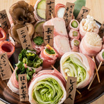 ながりの炉 - 肉巻き野菜串