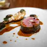 SUGALABO - 仔牛のローザ・ディ・パルマ、八女 春菊、モリーユ茸