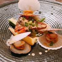 Sucre - 魚のポアレ。写真じゃ分かりづらいですが、ポアレがめっちゃ小さい！(T ^ T)
