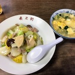 来々軒 - 550円とは感謝の中華丼