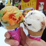 サーティワンアイスクリーム イオンモール札幌発寒店 - ワイルドアマゾンとラブストラックチーズケーキ。なんでも美味しい